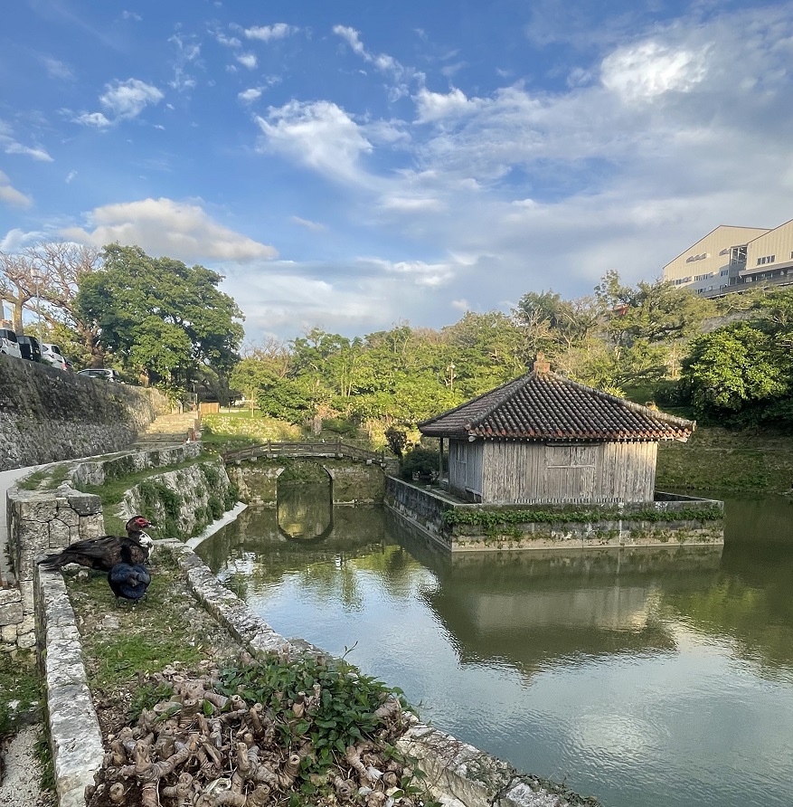 首里城の池