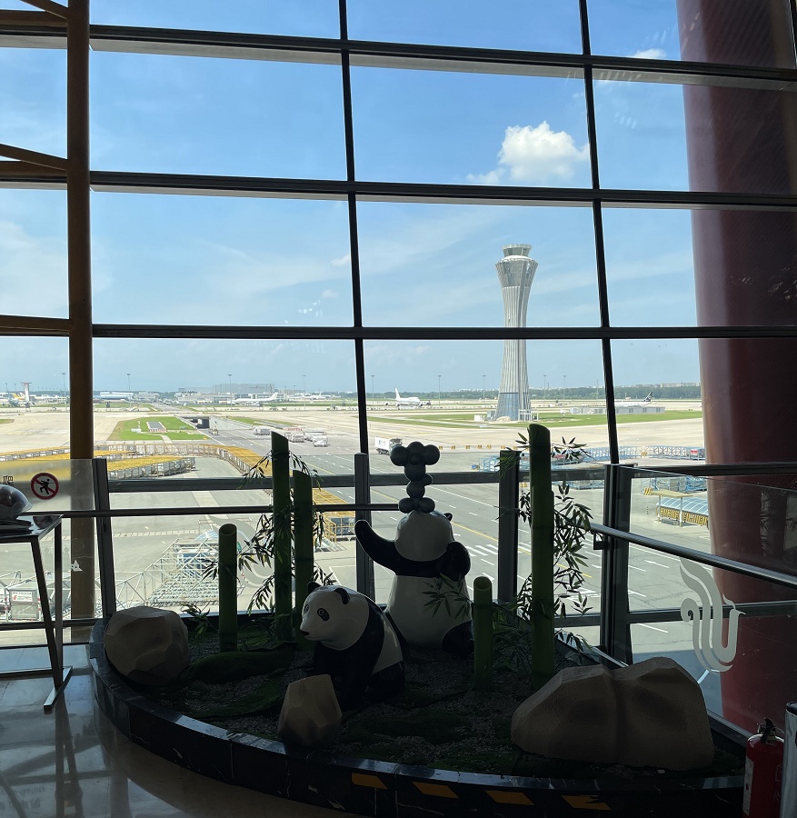 パンダと管制塔