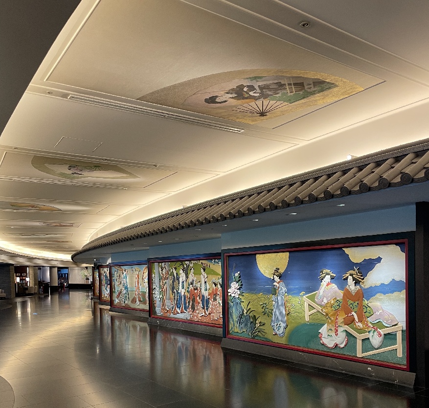 雅叙園東京の通路