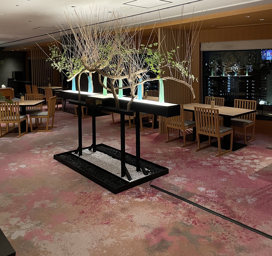 クラブラウンジの夜景