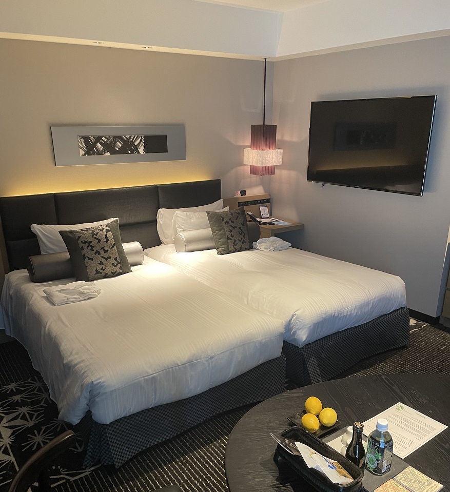 新江戸ルームにツインベッド