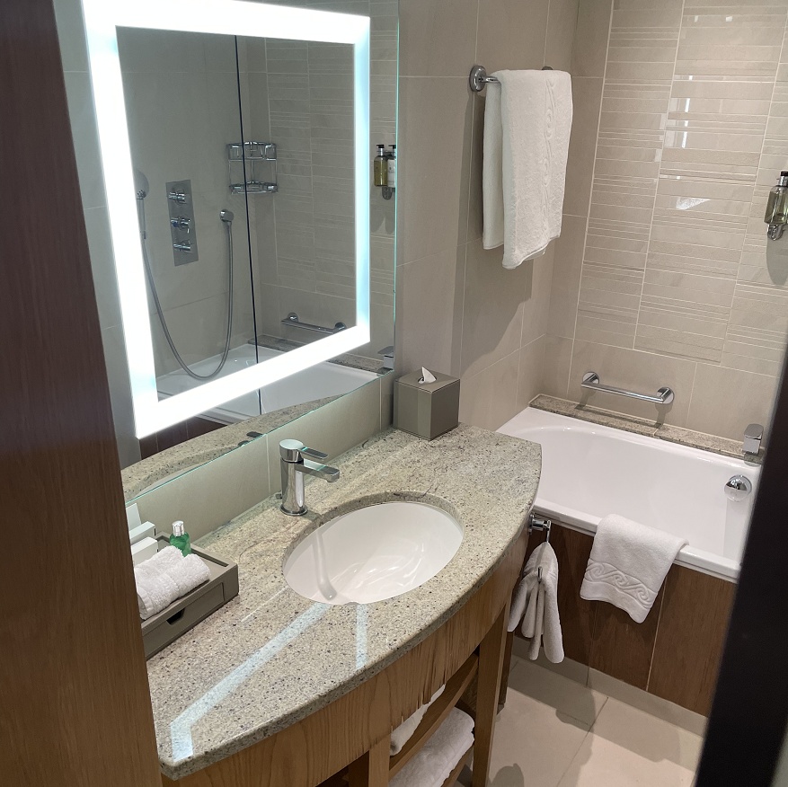 洗面所とバスタブ