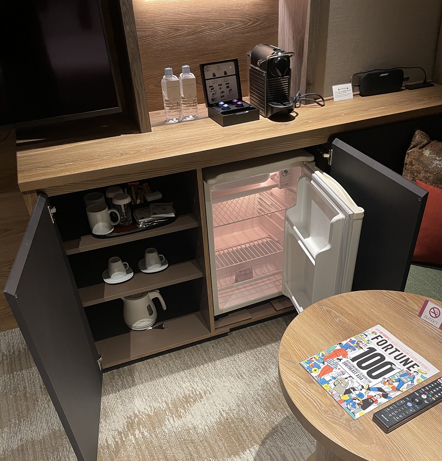 冷蔵庫とネスプレッソ