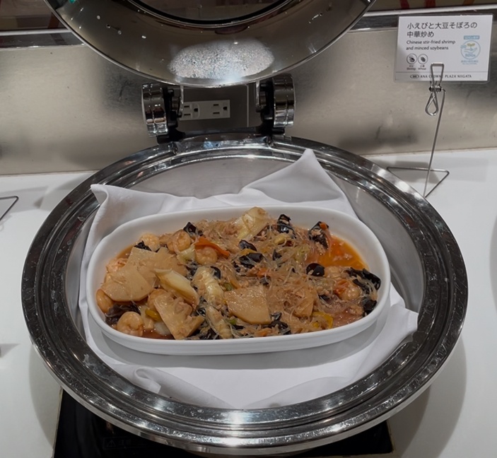 小海老と大豆そぼろの中華炒め