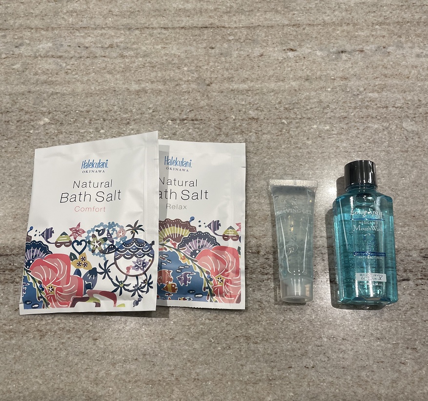 バスソルト・マウスウォッシュ・髭剃り用のジェル