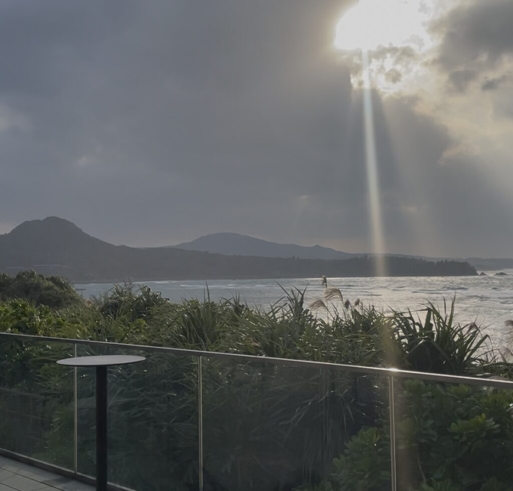 テラスのサンセット