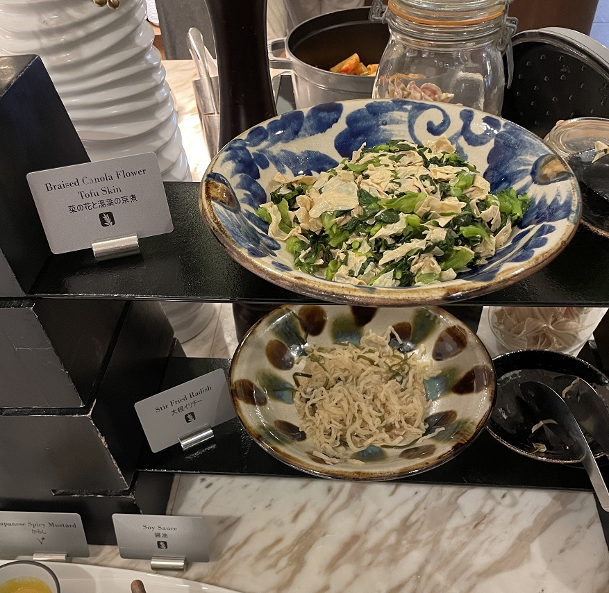 菜の花と湯葉の京煮・大根イリチー