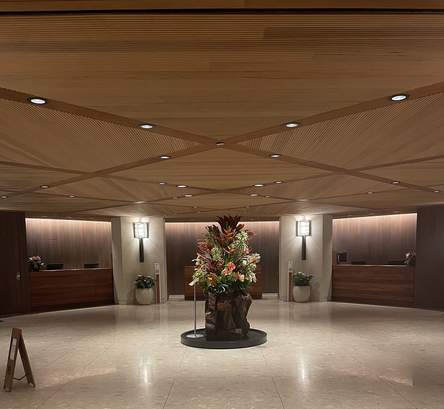 ハレクラニハワイのフロント