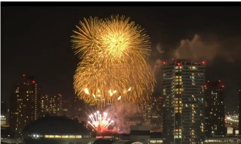 お台場の花火
