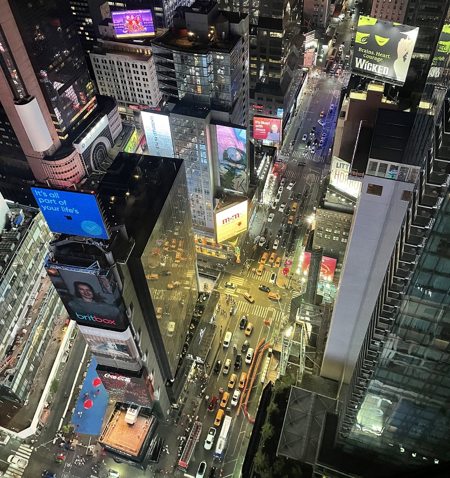 タイムズスクエアの夜景