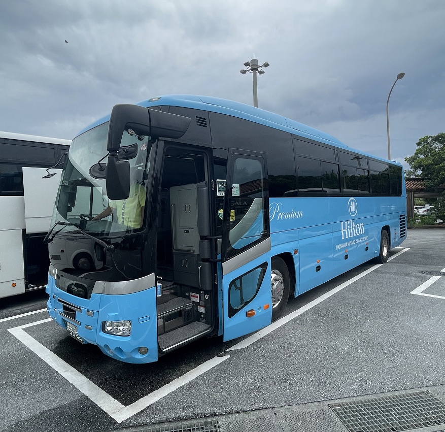 ヒルトン沖縄宮古島リゾートの送迎バス